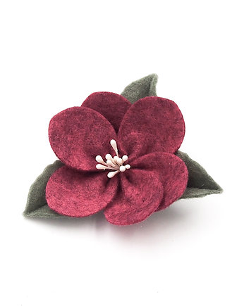 Spinka do włosów kwiatek Cloe ruby red, Momilio