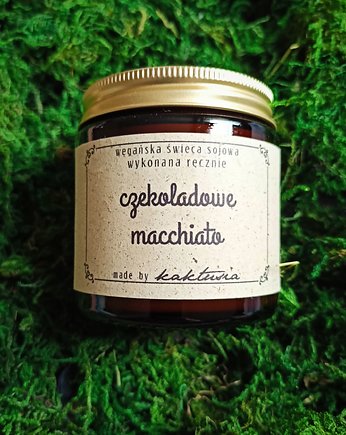 Czekoladowe MACCHIATO - świeca sojowa 120ml, kaktusia