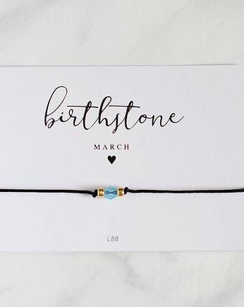 MARZEC - MARCH Birthstone Bracelet, Le Boho Bleu