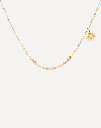 Naszyjnik pozłacany z kamieniami i łańcuszkiem Make a Wish, ANIMALKINGDOM