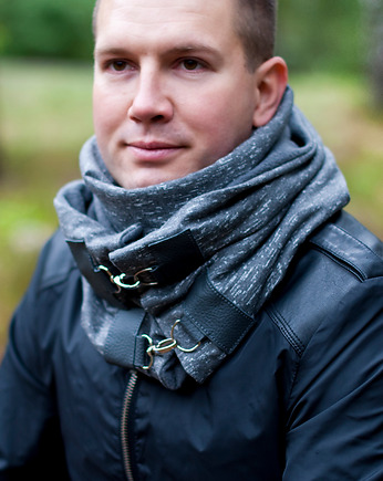 Szal, Komin UNISEX - Ciemnoszary dresowy, Green Sheep