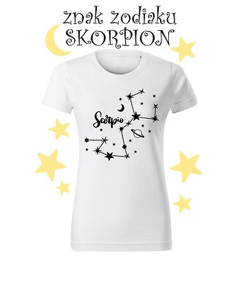 Twoja Magia Koszulka T-shirt ze znakiem zodiaku SKORPION, HafnaHaft