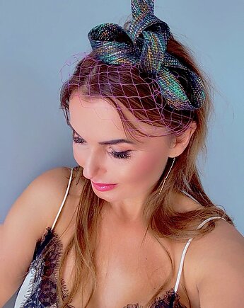 Fascynator PETRA COLOURS oraz inne kolory, MONIKA SAXTON LUXURIOUS MILLINERY