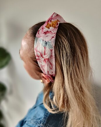 Jedwabna opaska do włosów wiosenne kwiaty SILK CROWN, Capillum