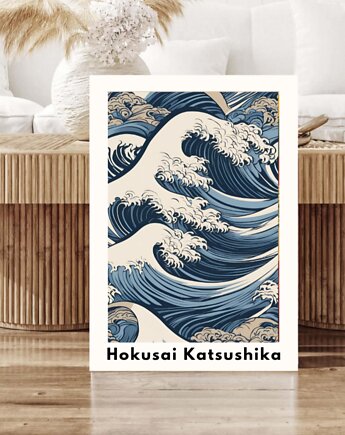 PLAKAT  Yayoi Kusama, abstrakcja, morskie fale obraz,, black dot studio