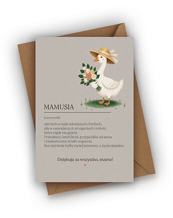 Kartka na Dzień Mamy- MAMA, Czarna Owca Karteczki