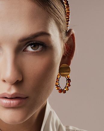 Kolczyki Amber Echo Geometry, Republika jewelry