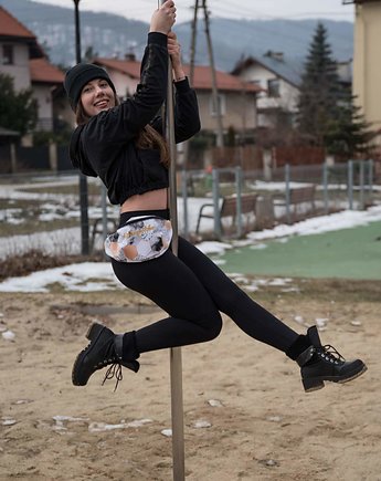 NERKA SPORTOWA BLACK HEXAGON ( czarna ), Winogrodzka Torebki z Pomysłem