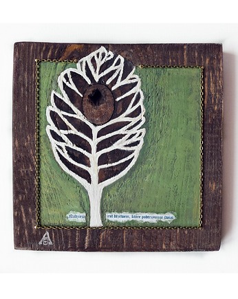 Drzewo Nadziei /4/ obraz malowany na desce technika mieszana, Galeriai