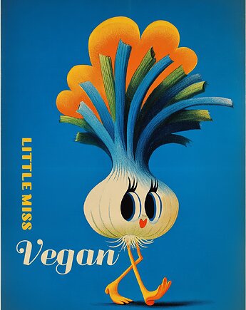 Plakat miss vegan 30x40, polkastudio
