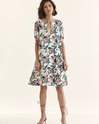 Sukienka z drukiem w kwiaty-30%!!!, LaRime concept