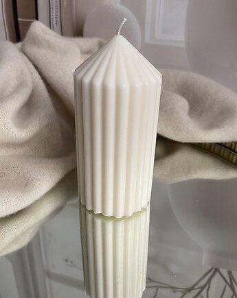 Świeca ekologiczna sojowa dekoracyjna walec "Rustic" 150x70mm, Coccola JEWELLERY