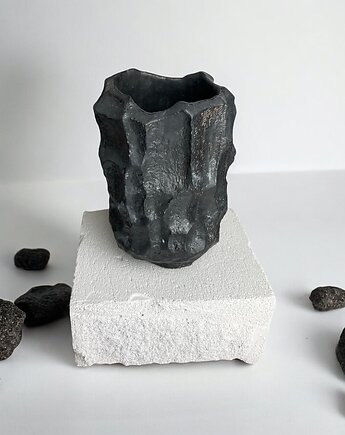 Duży wazon czarny / antracytowy 07/KAMIEŃ, umi ceramika