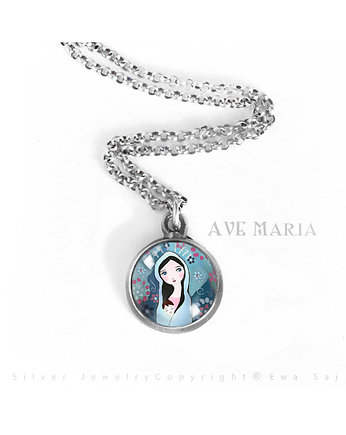 Ave Maria - srebrny simple mini, Ewa Saj  Silver