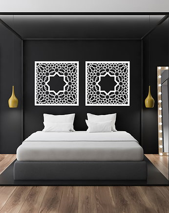 DEKORACYJNY PANEL AŻUROWY, MAROKAŃSKI STYL, ALHAMBRA, DEKORACJA ŚCIENNA 3D, O, ORNAMENTI