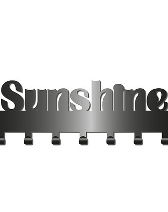 Nowoczesny Wieszak Z Kolekcji Simple Napis Mały Sunshine, K&M Design