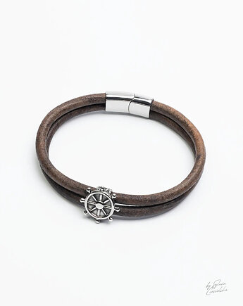 Unikatowa Bransoletka Męska Skórzana NAVARO, Black Mamba Jewelry