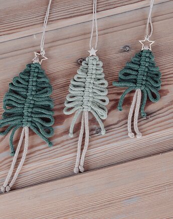 Dekoracja świąteczna na okno / 3 choinki DOSTĘPNE od ręki, manufaktura_wadoshka