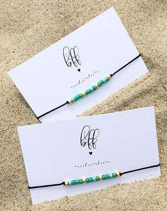 Zestaw BFF - bransoletki z alfabetem Morse'a, Le Boho Bleu