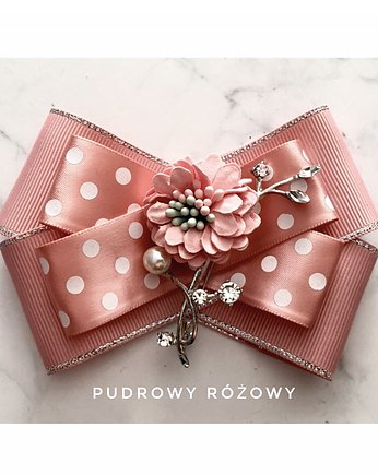 Brosza  z kwiatkiem  Nowość, Pudrowy Różowy