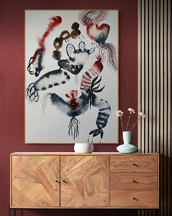 Abstrakcja No222, malowany obraz, plakat, AAS Art Studio