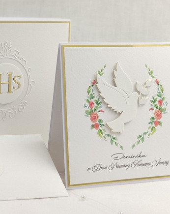 Kartka na komunię z pudełkiem, LG 35, Anna Art and Crafts