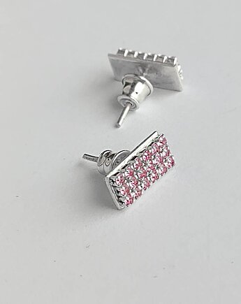 Kolczyki srebrne PROSTOKĄT, Katarzyna Kaminska ART