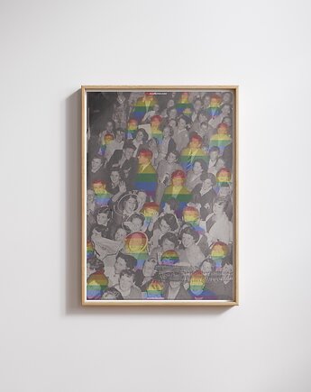 Plakat Wspólnota, zlepki sklejki