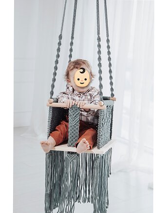 Huśtawka z makramy / sesja fotograficzna / studio fotograficzne, manufaktura_wadoshka