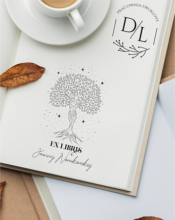 Stempel Ex Libris Exlibris personalizowany Drzewo życia 2, DrukLove