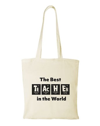 Torba bawełniana "The Best Teacher in the World", Fotobloki and decor