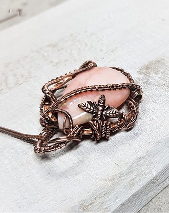Wisiorek pink opal, JanArt