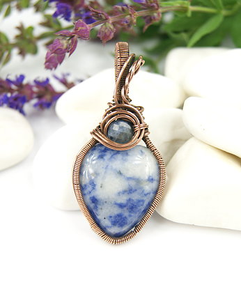 Wisiorek z sodalitem, Blue Pearl Art