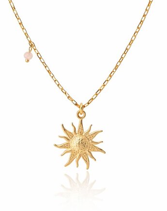 Naszyjnik srebrny pozłacany - Słońce, La Tienne