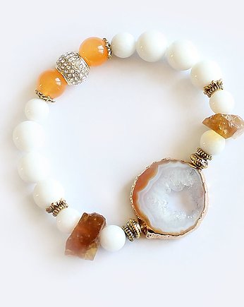 Agat surowy jadeit cytryn, KEIT