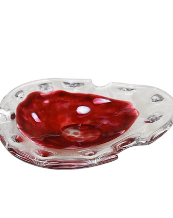 Organiczna szklana popielnica, Murano, Włochy, lata 70., Good Old Things