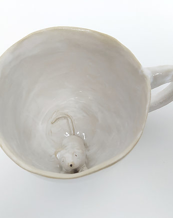 Kubek z myszką 400 ml, White Cup