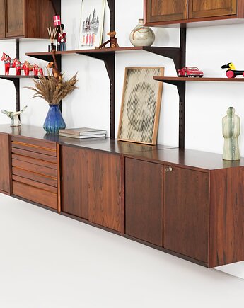 Regał modułowy Poul Cadovius, palisander, lata 70., Przetwory design