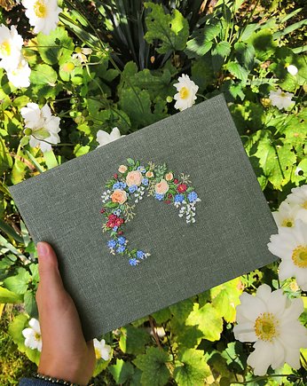Album na zdjęcia 'Haftowane kwiatki', Bookbinding by Susan