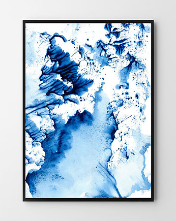 Plakat Abstrakcja Blue Wave , HOG STUDIO