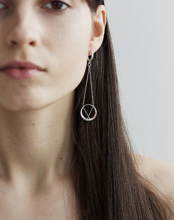 MINIMAL earrings MAXI / silver, Filimoniuk