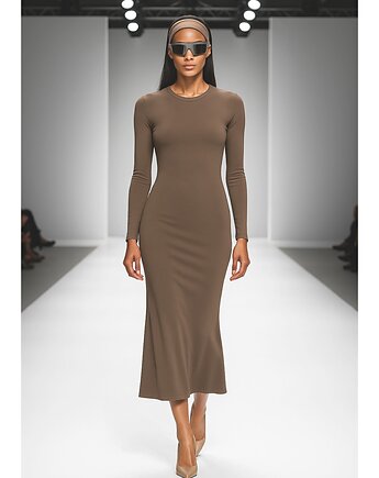Sukienka  cappuccino YY300039, YULIYA BABICH