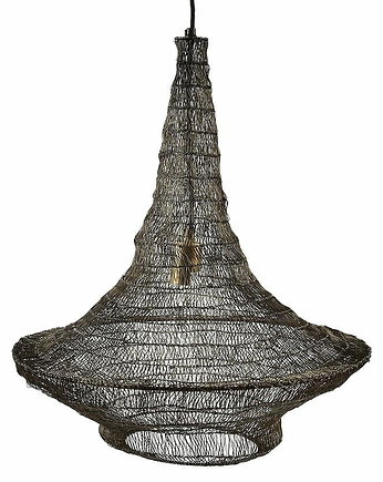 Lampa wisząca z siatki drucianej 60cm złota, OSOBY - Prezent dla kolegi