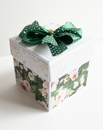 Pamiątka ślubu, exploding box, kartka, Papiernik