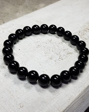 Męska bransoletka mocy czarny onyks b11, JanArt