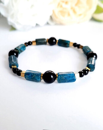 Ochrona i pozytywne nastawienie- bransoletka z Obsydianem, Seylla pracownia