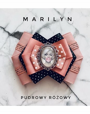 Kolekcja Brosz z Marilyn  NOWOŚĆ Ikona Stylu, Pudrowy Różowy