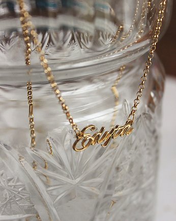 Choker ze złota próby 585. Naszyjnik z imieniem., Ker Jewellery