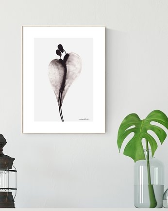 Obraz 21X30 malowany ręcznie na papierze, MiniMalArt