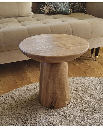Stolik Fungo XS z drewna dębowego, Studio Minimal